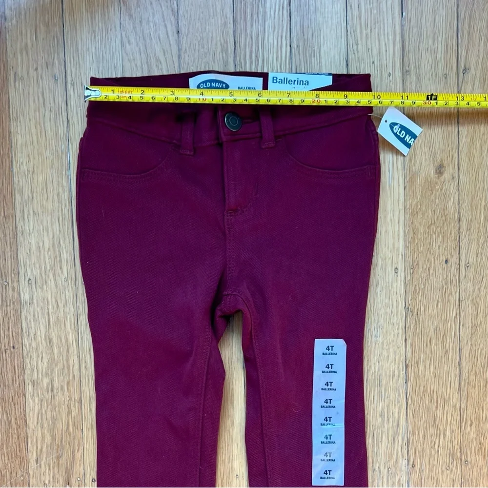 Old Navy Maroon Ballerina Jeggings in 4T